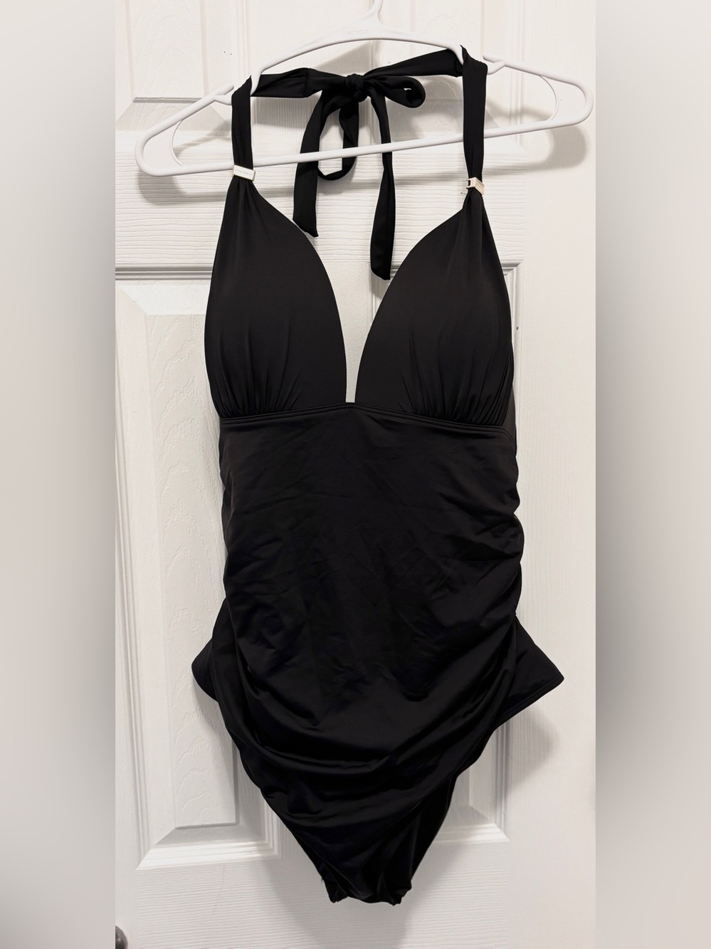 Victoria's Secret Black Halter One-Piece
